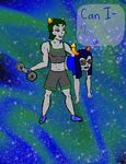  black_hair equius_zahhak grey_skin hair homestuck ms_paint_adventures nepeta_leijon wickedbitch 