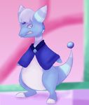  2017 ampharos blue_eyes blue_fur cartoon_network fur holly_blue_agate itoruna nintendo pok&eacute;mon steven_universe video_games 