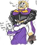  armor asgore_dreemurr clothed clothing female from_behind_position male male/female sex text the_butt_dawg toriel undertale video_games 