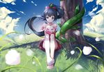  asa_ni_haru asian_clothes feet onmyouji thighhighs ying_grass 