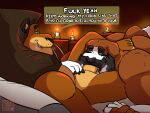  4:3 alex_(madagascar) anthro anthro_on_anthro anthro_penetrated anthro_penetrating anthro_penetrating_anthro barazoku bed candle canid canine canis daddy_buck danyredlion dialogue domestic_dog dreamworks duo english_text facial_hair feet felid fellatio foot_on_back furniture genitals hand_holding hand_on_belly hi_res jewelry lion madagascar_(series) male male/male male_penetrated male_penetrating male_penetrating_male mammal mane mature_male molosser mountain_dog muscular muscular_anthro muscular_male mustache mutton_chops necklace nipples oral pantherine pecs penetration penile penile_penetration penis pubes romantic romantic_ambiance romantic_couple romantic_sex saint_bernard sex slightly_chubby slightly_chubby_anthro slightly_chubby_male smile speech_bubble tail talking_to_another talking_to_partner tattoo text 