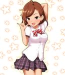  brown_hair idolmaster idolmaster_cinderella_girls im_yujin looking_at_viewer 