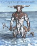  anthro balls bovine cattle male mammal minotaur penis rog_minotaur 