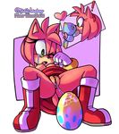  &lt;3 2017 amy_rose anthro areola birth breasts chao clitoris crying egg erect_nipples female hedgehog hi_res kissing mammal marthedog misswerehog nipples open_mouth oviposition presenting presenting_pussy pussy pussy_juice pussy_juice_string sonic_(series) spread_legs spreading tears upskirt 