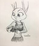  2017 anthro disney female fur hitsujisorairo judy_hopps lagomorph mammal rabbit zootopia 