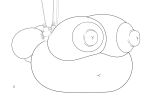 anthro arms_tied badgerben belly big_belly big_breasts big_butt big_nipples bound breasts butt claws clothing female generation_1_pokemon hi_res hose hose_in_mouth hose_inflation huge_belly huge_breasts huge_butt hyper hyper_belly hyper_breasts inflation monochrome navel nintendo nipples pokemon pokemon_(species) sandpancake sandslash solo