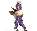  1girl 3d ass curvy earings hand_on_hip high_heel_boots high_heels huge_ass isabella_valentine looking_at_viewer milf naughty_face smile soul_calibur thick_thighs thigh_high_boots thong white_hair wide_hips xnalara xps 