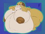 4:3 anthro belly bent_over big_belly big_breasts big_butt big_nipples brasslion breasts butt claws fat_neck female generation_1_pokemon hi_res huge_belly huge_breasts huge_butt hyper hyper_belly hyper_butt looking_at_viewer nintendo nipples non-mammal_nipples nude pokemon pokemon_(species) sandpancake sandslash solo thick_thighs