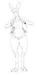  2017 anthro breasts clothed clothing digital_media_(artwork) female hair kangaroo looking_at_viewer mammal marsupial simple_background solo standing underwear vranhurst white_background wide_hips 
