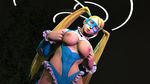 1girl 3d blonde_hair breasts rainbow_mika solo tagme twintails 