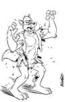  animal_genitalia balls busting canine clothing male mammal mkaz nude sheath timberclutch were werewolf wolf 
