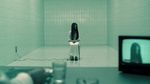  1girl animated_gif black_hair child dress hair_over_one_eye long_hair looking_at_viewer pale_skin sitting solo solo_focus television the_ring very_long_hair white_dress yamamura_sadako 