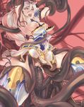  1girl absurdres ahegao animal_ears blush breasts consensual_tentacles erun_(granblue_fantasy) glo-s-s granblue_fantasy grey_hair happy_sex heles highres large_breasts long_hair monster nipples object_insertion open_mouth pubic_hair puffy_nipples pussy pussy_juice restrained saliva sex shiny shiny_skin skindentation slime smile solo spread_legs suspension sweat tentacle tentacles_under_clothes tongue torn_clothes vaginal vaginal_object_insertion white_hair 