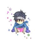  1boy black_hair chibi gareki_(karneval) karneval 