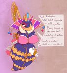  &lt;3 anthro arthropod bdsm bee big_breasts blush bondage bound breasts colored english_text female hi_res insect kirby_(series) nintendo queen_sectonia simple_background solo spanking text unknown_artist video_games 