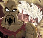  asura_(artist) blonde_hair blood blood_on_face chatterton dragon_ball dragon_ball_multiverse hanasia nude saiyan super_saiyan 