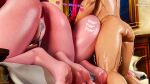 15dty25 16:9 2025 3d_(artwork) anthro anus blender_(artwork) blender_cycles bodily_fluids butt challenge cum cum_inside digital_media_(artwork) english_description english_text female foxibiki genital_fluids genitals group hi_res human human_on_anthro interspecies lovander lovander_(mayosplash) male male/female mammal max_(taciticooldad) nude onomatopoeia pal_(species) palworld paws penetration pink_body pocketpair pussy sex sound_effects text trio widescreen