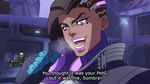  artist_request asymmetrical_hair dark_skin dio_brando eyeshadow gameplay_mechanics jojo_no_kimyou_na_bouken lipstick long_hair makeup meme mole mole_under_eye multicolored_hair overwatch parody pointing pointing_at_self purple_eyes purple_hair purple_lipstick reaper_(overwatch) solo_focus sombra_(overwatch) subtitled thick_eyebrows too_bad!_it_was_just_me! two-tone_hair 