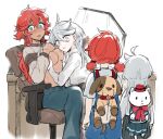  albino blush breast_sucking breasts caught child couple embarrassed family grey_hair gundam gundam_suisei_no_majo hair_between_eyes if_they_mated indoors licking licking_breast licking_nipple long_hair looking_at_another miorine_rembran mitsu_(tendou_itsuki) mother_and_child mother_and_daughter multiple_girls nipple_stimulation nipples open_mouth ponytail red_eyes red_hair science_babies short_hair skirt suletta_mercury surprised thick_eyebrows walk-in white_hair wide-eyed wife_and_wife yuri 
