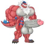 abs absurd_res anthro balls big_balls big_muscles big_pecs big_penis big_tail chest_tuft fossil_pokemon generation_6_pokemon genitals hi_res huge_balls huge_muscles huge_pecs huge_penis hyper hyper_balls hyper_genitalia hyper_penis male muscular muscular_anthro muscular_legs muscular_male neck_tuft nintendo pecs penis pokemon pokemon_(species) pubes solo tail tuft tyrantrum vein veiny_penis