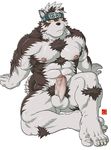  canine censored horkeukamui male mammal muscular penis solo tokyo_afterschool_summoners wolf 