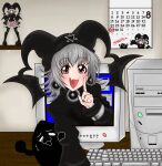  animecore coming computer computer_program fang keyboard_(computer) magical_girl mayura monitor non-web_source skin_fang smile ukagaka windows_desktop wonhobby 