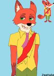  blood canine colored disney fox mammal nick_wilde pendragon_d.katana undertale video_games zootopia 