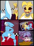 absurd_res ahegao anal anal_fisting anal_fluids anal_juice_drip anal_juice_on_sex_toy anal_masturbation anal_penetration angry animatronic anthro anus areola avian bib big_areola big_breasts big_butt bird black_eyes blue_body bodily_fluids bovid breast_milking breasts buckteeth butt canid canine canine_teeth caprine chicken clothing comic cum cum_drip cum_on_face cum_string cumshot dripping ejaculation endoskeleton english_text erection eyelashes feet female female_penetrating female_penetrating_male fisting five_nights_at_freddy&#039;s five_nights_at_freddy&#039;s_2 foot_fetish foot_in_ass foot_insertion fox galliform gallus_(genus) genital_fluids genitals green_eyes group hair hand_on_floor heterochromia hi_res humanoid improvised_sex_toy intersex jim_the_lamb knot lactating lagomorph leporid lipstick long_ears long_hair looking_back looking_pleasured machine makeup male male/female male_penetrated mammal mangle_(fnaf) masturbation milk milk_drip nude object_in_ass orgasm orgasm_face panties penetration penis phasianid pizzeria poking_penis precum presenting presenting_anus presenting_hindquarters rabbit raised_tail recording recording_sex recording_video red_cheeks robot saliva saliva_string scenario scottgames screaming serious serious_face sex sharp_teeth sheep short_tail simple_background spiral_eyes spread_legs spreading static surprise surprised_expression tablet tail teeth tentacles text thick_thighs tongue tongue_out toy_bonnie_(fnaf) toy_chica_(fnaf) twtr underwear uniform vein veiny_knot veiny_penis white_body yellow_body yellow_eyes