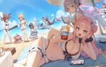  6+girls absurdres ahoge airi_(blue_archive) alternate_costume alternate_hairstyle animal_ears animal_on_head bare_arms bare_shoulders baseball_bat beach bikini black_bikini black_hair blonde_hair blue_archive blue_bikini blue_eyes blue_flower blue_jacket blush book breasts brown_hair carrying carrying_person cat_ears cat_girl cat_tail cleavage closed_eyes closed_mouth colored_inner_hair dragon_horns dragon_tail drink eyewear_on_head flower frilled_bikini frills goggles hair_bun hair_flower hair_ornament hair_scrunchie highres holding holding_baseball_bat holding_book holding_drink horns jacket kazusa_(blue_archive) kikyou_(blue_archive) kikyou_(swimsuit)_(blue_archive) kokona_(blue_archive) kokukyukeo large_breasts long_hair low_twintails lying mika_(blue_archive) multicolored_hair multiple_girls multiple_tails nagisa_(blue_archive) nagusa_(blue_archive) nagusa_(swimsuit)_(blue_archive) natsu_(blue_archive) ocean octopus official_alternate_costume official_alternate_hairstyle on_head on_side open_mouth parted_bangs pink_hair ponytail purple-tinted_eyewear purple_hair red_hair reijo_(blue_archive) renge_(blue_archive) renge_(swimsuit)_(blue_archive) scrunchie short_hair side_ponytail sidelocks single_side_bun squatting swimsuit tail thigh_strap tinted_eyewear twintails two-tone_hair two_tails very_long_hair white_bikini white_hair white_scrunchie yellow_bikini yellow_eyes yoshimi_(blue_archive) yukari_(blue_archive) yukari_(swimsuit)_(blue_archive) 