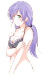 1girl aqua_eyes breasts cleavage fujisaki_kyouya love_live! love_live!_school_idol_project purple_hair toujou_nozomi twintails 