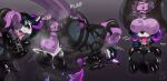 2_horns 4_toes 5_fingers absurd_res accessory anthro anus armor ball_sniffing balls balls_on_face battle_suit bedroom_eyes big_balls big_butt big_penis black_body black_clothing black_fur black_hair black_horn black_scales bodily_fluids body_armor bodysuit boots bottomwear butt canid canid_demon canine claws clothing collar combat_boots countershading cum curved_horn demon draeusz dragon duo excessive_cum excessive_genital_fluids eyelashes feet femboy finger_claws fingers footwear french_kissing from_front_position fur gaze genital_fluids genitals glowing glowing_eyes green_claws green_eyes grey_background gynomorph hair hellhound hi_res horn humanoid_genitalia humanoid_penis intersex intersex/male ivalyth kiss_mark kissing latex latex_bodysuit latex_clothing latex_collar latex_skinsuit leather leather_strap light_body lips lipstick lipstick_on_anus lipstick_on_balls lipstick_on_face lipstick_on_feet makeup making_out male mammal mating_press musk musk_clouds musky_balls musky_butt musky_penis mythological_canine mythological_creature mythological_scalie mythology narrowed_eyes onomatopoeia open_mouth penis pink_eyes pinned pinning_down plantigrade puffy_anus purple_body purple_countershading purple_eyes purple_hair purple_horn purple_lips purple_lipstick reptile saliva saliva_string scales scalie seductive sex shoes simple_background skinsuit smile sneaking_suit sniffing sound_effects straps sweat tail teeth text these_aren&#039;t_my_glasses thick_bottom_lip thick_thighs tight_clothing toe_claws toes tongue tongue_out torn_bottomwear torn_clothing torn_latex white_body white_fur wide_hips