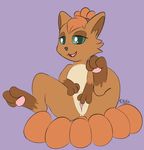  ami_(ellistia) anus canine ellistia female feral fingering_pussy green_eyes looking_at_viewer mammal multi_tail nintendo pawpads paws pok&eacute;mon presenting pussy simple_background solo spread_legs spreading video_games vulpix 