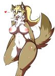  2017 anthro breasts canine female fur hair looking_at_viewer mammal nipples nude pussy sepiruth smile solo wolf 