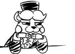  &gt;:3 animatronic bear bow_tie clothing five_nights_at_freddy&#039;s five_nights_at_freddy&#039;s_2 hat inkyfrog machine mammal reaction_image robot simple_background smile smug suit top_hat toy_freddy_(fnaf) video_games 