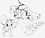  2017 anthro chiko_(dotkwa) dialogue dotkwa english_text female mammal mouse rodent simple_background sketch solo text white_background 