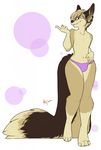  animal_genitalia anthro balls bulge canine clothing fur girly hair male mammal osiris_henschel redpixie sheath smile solo standing thick_thighs underwear wide_hips 