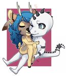  &lt;3 anthro cervine chibi deer duo eyes_closed female hug male male/female mammal nude open_mouth redpixie reptile scalie smile snake 