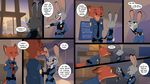  boop canine city clothing comic dialogue disney english_text fan_character female fox group inside judy_hopps key lagomorph male mammal megan_fawkes nick_wilde police rabbit ruffu smile smirk smug sound_effects surprise text uniform zootopia 