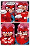 absurd_res anthro archie_comics areola big_breasts big_nipples breast_play breasts comic duo echidna eulipotyphlan fellatio female glistening glistening_body hair hedgehog hi_res huge_breasts lien-da male mammal mobian_monster monotreme nipple_piercing nipples nude oral penile piercing pink_hair purple_eyes sega sex sonic_the_hedgehog sonic_the_hedgehog_(archie) sonic_the_hedgehog_(comics) sonic_the_hedgehog_(series) sound_effects squish titfuck
