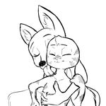  2017 anthro arctic_fox canine disney duo eyes_closed female fox fur jack_savage lagomorph licking male mammal monochrome nude rabbit replytoanons size_difference skye_(zootopia) tongue tongue_out zootopia 