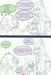  anthro canine comic disney english_text female fox fur hoaxer-ge judy_hopps lagomorph male mammal nick_wilde rabbit text zootopia 