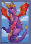  balls bunnums dragon erection male penis solo spyro spyro_the_dragon video_games wings 