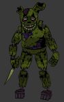 3d_(artwork) animatronic anthro bow_tie brain corpse cryptiacurves digital_media_(artwork) five_nights_at_freddy&#039;s five_nights_at_freddy&#039;s_3 gore green_body grey_background guts half-closed_eyes holding_knife holding_object knife lagomorph leporid looking_at_viewer machine male mammal narrowed_eyes open_mouth organs purple_bow_tie rabbit ribs robot robot_anthro scottgames simple_background solo springtrap_(fnaf) standing teeth white_eyes