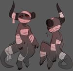  bandage demon horn red_eyes simple_background the_adversary the_binding_of_isaac 