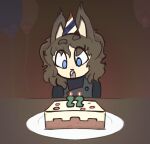ageplay animal_humanoid balloon birthday_cake birthday_candle blue_eyes cake canid canid_humanoid canine canine_humanoid clothing dessert fluff_pampz food hat headgear headwear humanoid inflatable male mammal mammal_humanoid microsoft minecraft mojang overalls party_hat roleplay solo stated_age wolf_humanoid xbox_game_studios