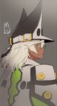  dark_skin guilty_gear guilty_gear_xrd hat looking_at_viewer ramlethal_valentine rod_(rod4817) short_hair solo white_hair 