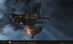  3d absurdres advanced_ship_(eve_online) battleship_(eve_online) boundless_creation_(eve_online) camouflage cloud combat_ship_(eve_online) commentary company_logo company_name copyright_logo copyright_name dated english_commentary eve_online fire flying glowing highres logo marauder_(eve_online) maya_(medium) military_vehicle no_humans official_art outdoors pointing_out_the_details radar radio_antenna realistic science_fiction solar_panel space spacecraft star_(sky) starry_sky_background tempest_(eve_online) thrusters vargur_(eve_online) vehicle_focus vehicle_name ymir_jonsson 
