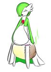  belly big_belly diaper feces gardevoir messy_diaper meyra navel nintendo open_mouth pok&eacute;mon scat soiling stink_lines video_games white_skin 
