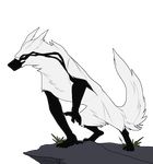  alpha_channel ambiguous_gender canine claws feral fur mammal plgdd simple_background solo standing transparent_background 