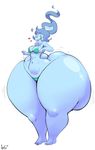  &lt;3 2017 angstrom big_breasts big_butt bikini blue_eyes blush breasts butt clothing elemental ember_(angstrom) fan_character female fire_elemental huge_butt hyper hyper_butt hyper_hips hyper_thighs simple_background smile solo standing swimsuit undertale video_games white_background 